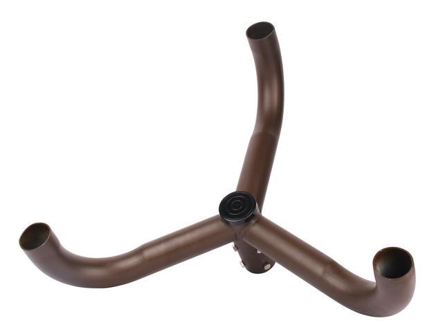 J & H LED 26 in. 120-Degree Double Bullhorn Mounting Bracket Tenon Adapter for Round Outdoor Pole Lights