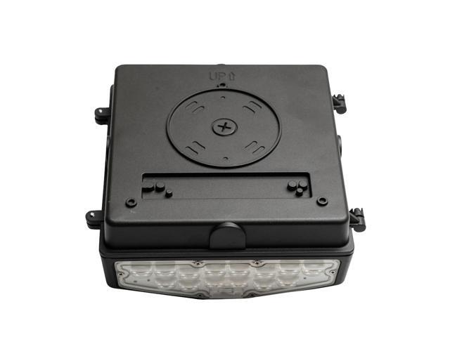 J & H LED 125-Watt Equivalent Integrated LED Bronze Wall Pack Light, Adjustable Lumens and CCT 27-40-50K