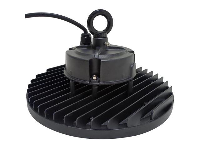 J & H LED 10 in. Black Integrated LED Dimmable High Bay Light at 15000 Lumens 27-40-50K
