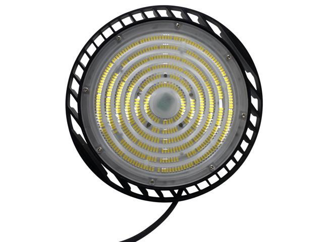 J & H LED 10 in. Black Integrated LED Dimmable High Bay Light at 15000 Lumens 27-40-50K