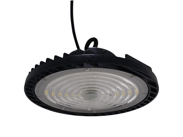 J & H LED 11 in. Black Integrated LED Dimmable High Bay Light at 22500 Lumens 27-40-50K