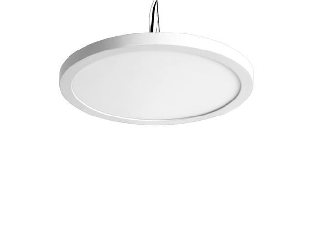 J & H LED 9 in. White Square Integrated LED Flat Panel Flush Mount Ceiling Light 27-40-50K