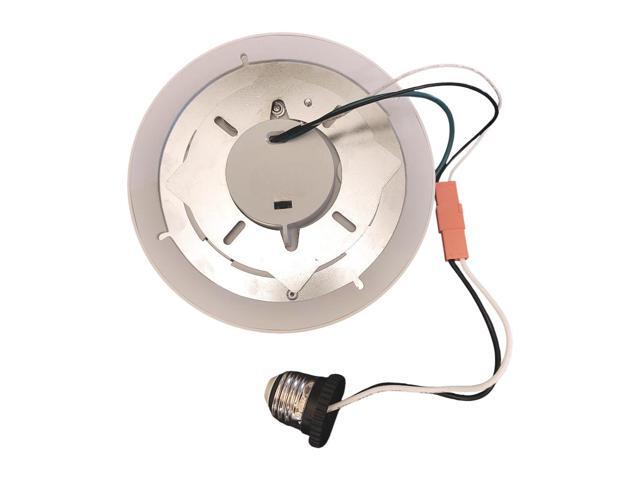 J & H LED 9 in. White Square Integrated LED Flat Panel Flush Mount Ceiling Light 27-40-50K