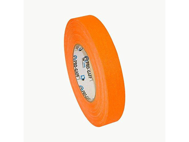 Pro Tapes Premium Fluorescent Gaffers Tape (PRO-Gaff-Neon): 1 in. x 50 yds. (Fluorescent Orange)
