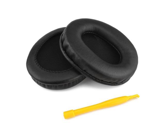 Geekria QuickFit Replacement Ear Pads for Audio Technica ATH-M50X M50XBT M50xBT2 M50 M40X M30 M20 AR5BT Headphones Ear Cushions with Video Guide (Black) - image 7