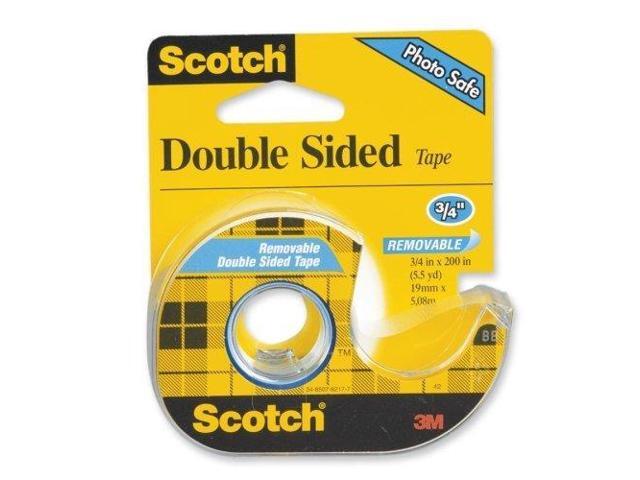 3M Double-Sided Tape Removable 3/4'x200' Transparent 238