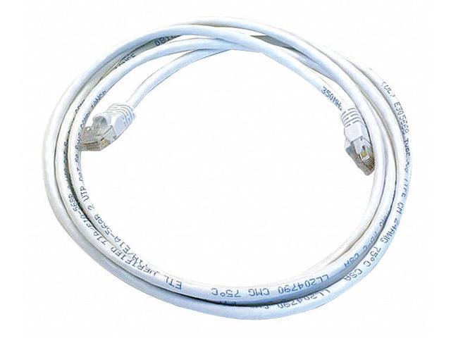 Monoprice Cat5e Ethernet Patch Cable - Network Internet Cord - RJ45, Stranded, 350Mhz, UTP, Pure Bare Copper Wire, 24AWG, 7ft, White