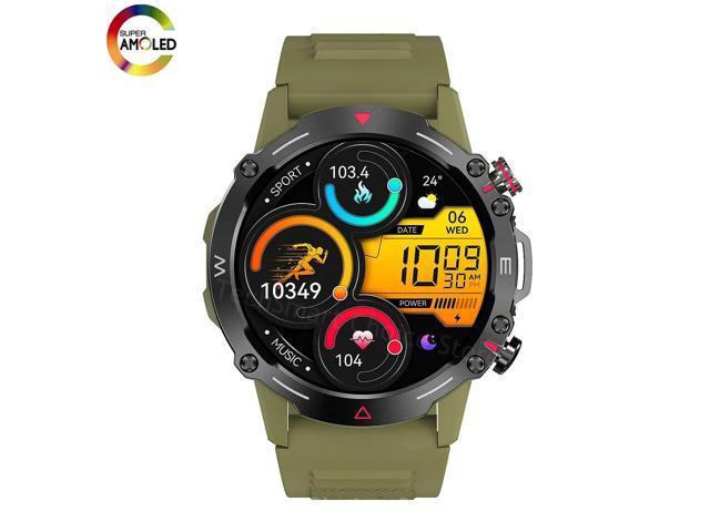 HK87 Smart Watch AMOLED Display Health Monitor IP68 Waterproof NFC BT Call Long Battery Life Smartwatch M42 for Men Android IOS