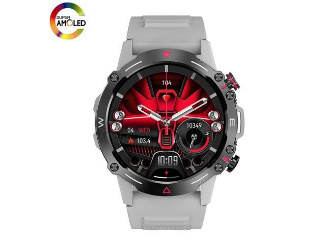 HK87 Smart Watch AMOLED Display Health Monitor IP68 Waterproof NFC BT Call Long Battery Life Smartwatch M42 for Men Android IOS