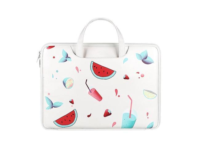 ST01KT Lightweight PU Printed Laptop Bag, Size:14.1-15.4 inch (Watermelon)