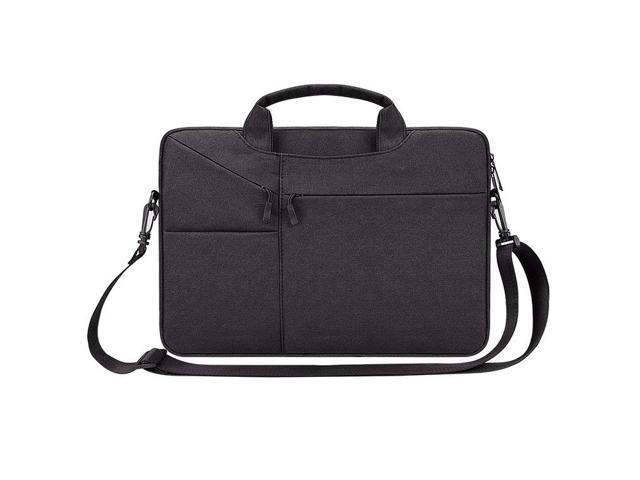 ST02S Waterproof Tear Resistance Hidden Portable Strap One-shoulder Handbag for 14.1 inch Laptops, with Suitcase Belt (Light Grey)