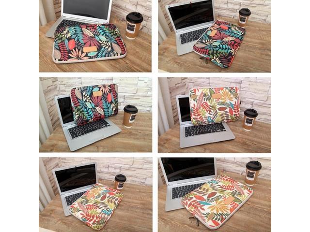 Lisen 8.3 inch Sleeve Case Colorful Leaves Zipper Briefcase Carrying Bag (Grey)