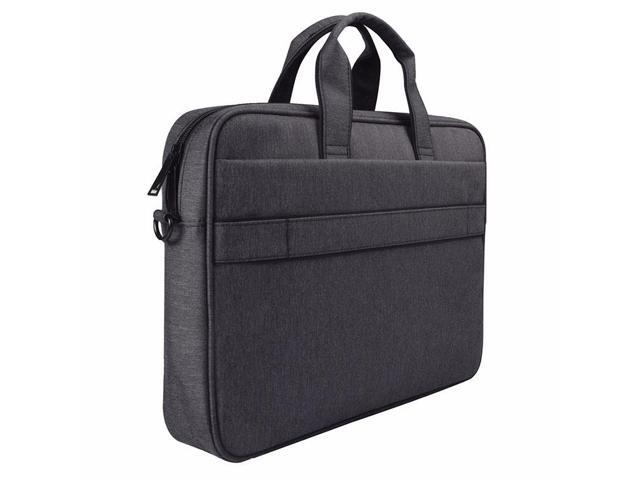 DJ03 Waterproof Anti-scratch Anti-theft One-shoulder Handbag for 15.6 inch Laptops, with Suitcase Belt (Black)