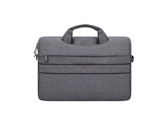 ST02S Waterproof Tear Resistance Hidden Portable Strap One-shoulder Handbag for 15.6 inch Laptops, with Suitcase Belt (Light Grey)