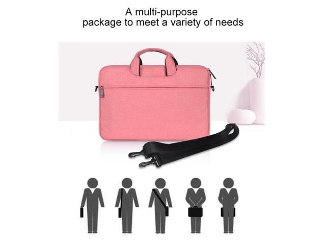ST01S Waterproof Oxford Cloth Hidden Portable Strap One-shoulder Handbag for 14.1 inch Laptops (Pink)