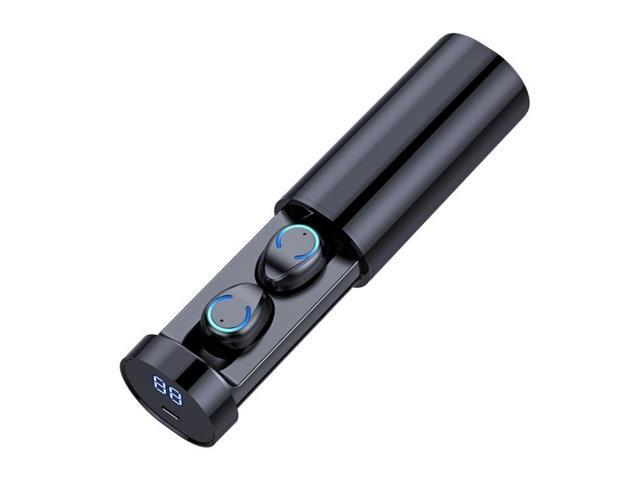 F9-6 TWS CVC8.0 Noise Cancelling Touch Bluetooth Earphone with Pull-out Cylindrical Charging Box, Support LED Power Digital Display & Call &...