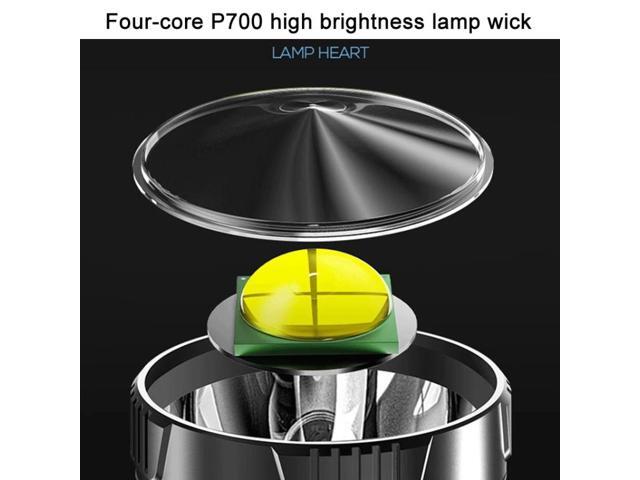 HK788 Strong Handheld Flashlight USB Rechargeable Outdoor Searchlight