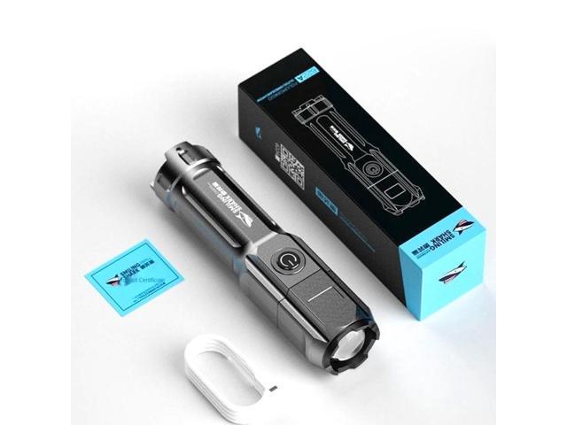 SMILING SHARK 622A Telescopic Focusing Three-gear Bright LED Flashlight
