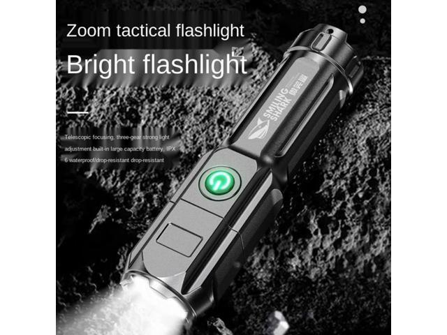 SMILING SHARK 622A Telescopic Focusing Three-gear Bright LED Flashlight