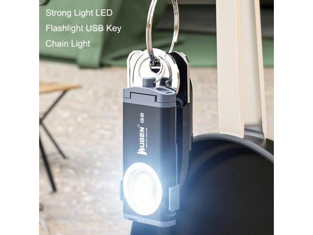 WUBEN G2 Strong Light LED Flashlight USB Outdoor Campers And Household Super Bright Key Chain Light WUBEN G2 Green (Green)