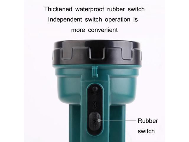 YAGE H103 Strong Light Long Shot LED Searchlight Outdoor Rechargeable High Power Emergency Flashlight (Black Green)