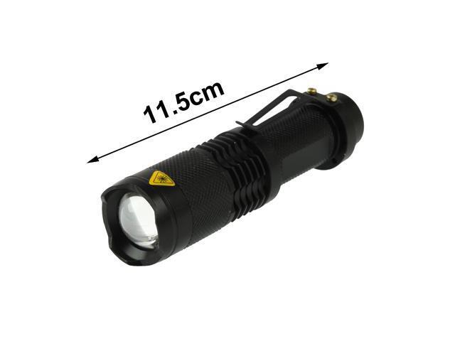 SK98 LED Focus Flashlight, 3 Mode, Cree XM-L T6 LED, Luminous Flux: 1000lm, Length: 11.5cm(White Light)