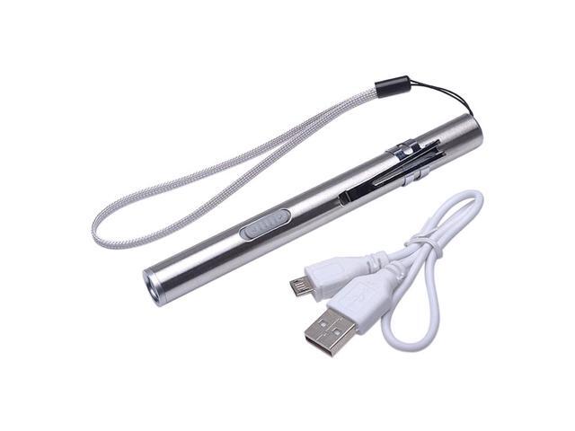 Pen Design USB Rechargeable Flashlight Powerful Mini LED Lamp