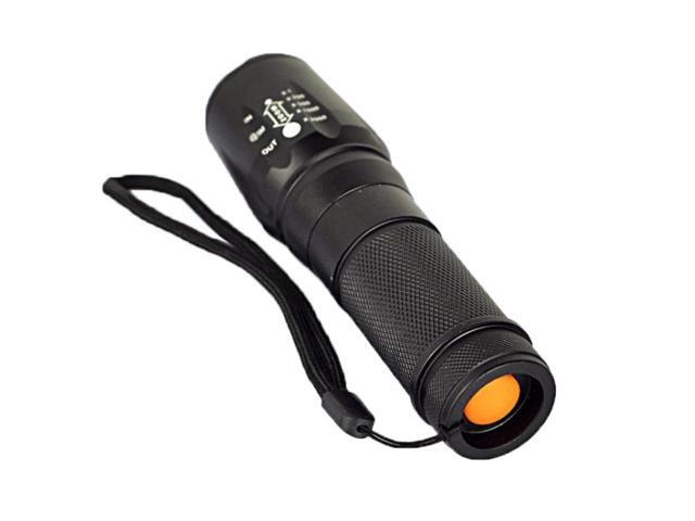 LT-SI CREE XM-L T6 5-Mode White Light LED Flashlight, 2000 LM Adjustable Focus (Black)