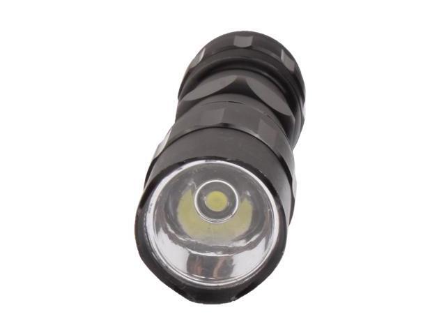 3W LED Mini Flashlight Light Torch Lamp with Strap(Black)