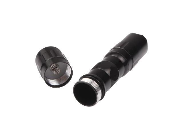 3W LED Mini Flashlight Light Torch Lamp with Strap(Black)