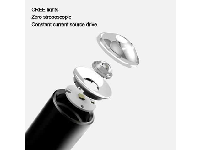 Original Xiaomi Youpin BEEBEST 10W Zoomable LED Flashlight, CREE XP-L 1000 LM Portable LED Light with 4-levels Adjustable Brightness & 2-Modes(Black)