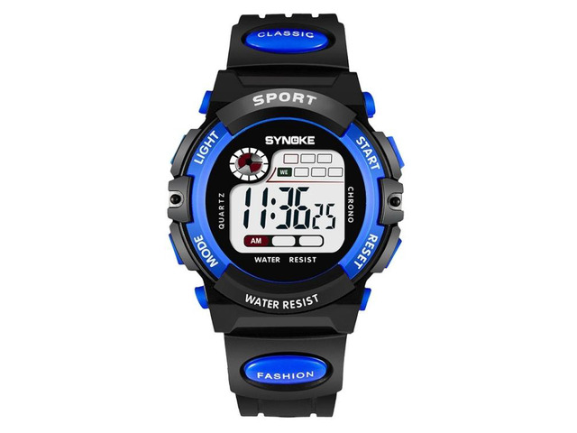 SYNOKE 99269 Children Sports Waterproof Digital Watch, Colour: Large (Blue) Large (Blue)
