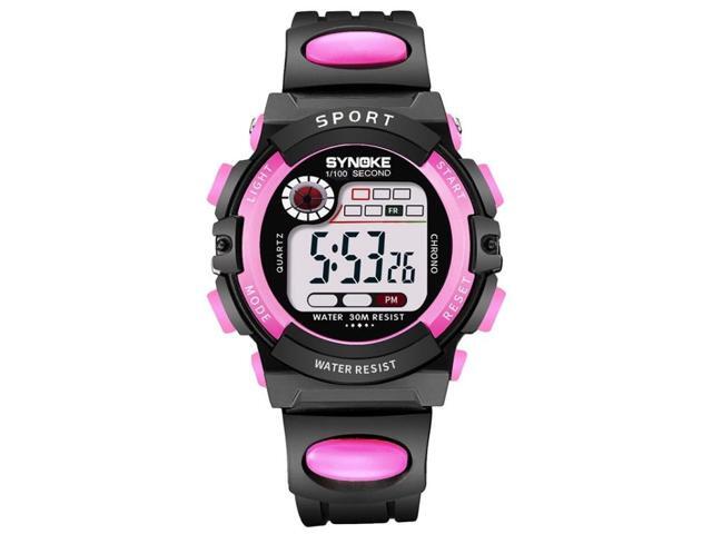 SYNOKE 99269 Children Sports Waterproof Digital Watch, Colour: Small (Pink) Small (Pink)