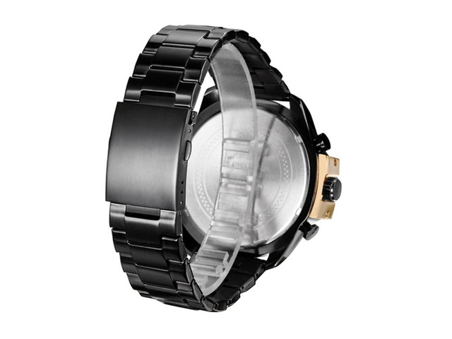 CAGARNY 6839 Irregular Large Dial Stainless Steel Band Quartz Sports Watch For Men (Style 4)