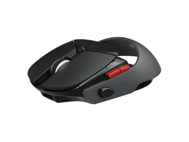 Rapoo VT960 1600 DPI 7 Keys Dual Mode Macro Programmable Symphony RGB Backlit Wireless Gaming Mouse (Black)