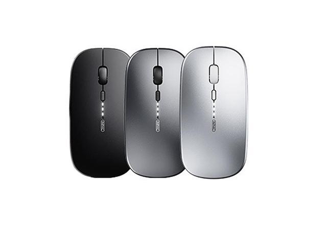 Inphic PM1 Office Mute Wireless Laptop Mouse, Style:Battery Display Battery Display (Space Silver)