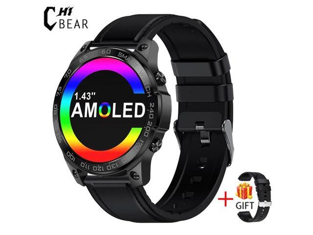 1.43' 466*466 AMOLED screen Men Smart Watch IP68 Waterproof Screen Always Show 400MAh Battery Bluetooth Call Smartwatch