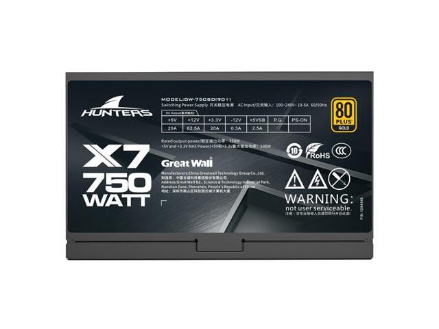 Great Wall Gold Power X7 Gold Rated 750W Power Desktop Computer Host Full Module Mute