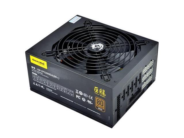 Great Wall Dragon 1000Da Rated 1000W Electric Competition 80Plus Gold Full Module Mute Power Supply
