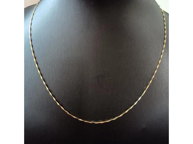 18K Real Gold Necklace 45CM 1.8G
