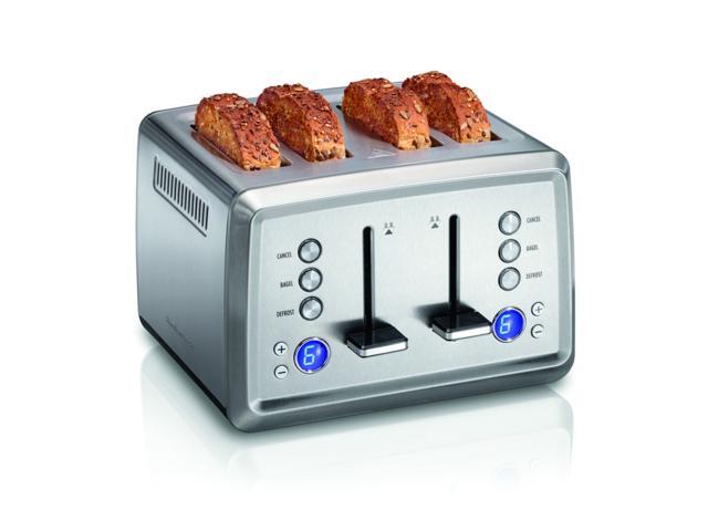 Hamilton Beach Stainless Steel Silver 4 slot Toaster 8.25 in. H x 12.38 in. W x 12 in. D - Total Qty: 1