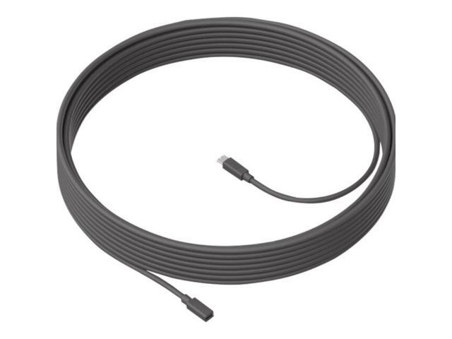 Logitech - MeetUp Microphone Extension Cable - 33 FT - Gray - image 4
