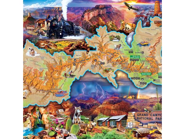 1000 piece jigsaw puzzle for adult, family, or kids - grand canyon by masterpieces - 19.25' x 26.75' - family owned american puzzle company