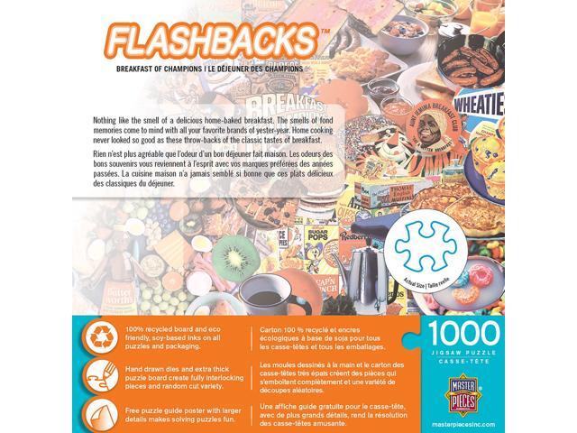 masterpieces flashbacks 1000 puzzles collection - breakfast of champions 1000 piece jigsaw puzzle