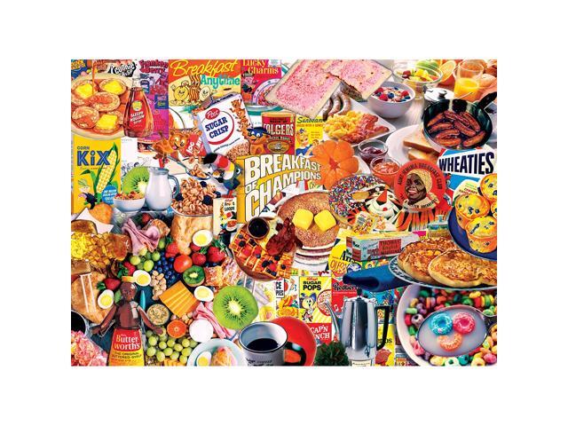 masterpieces flashbacks 1000 puzzles collection - breakfast of champions 1000 piece jigsaw puzzle