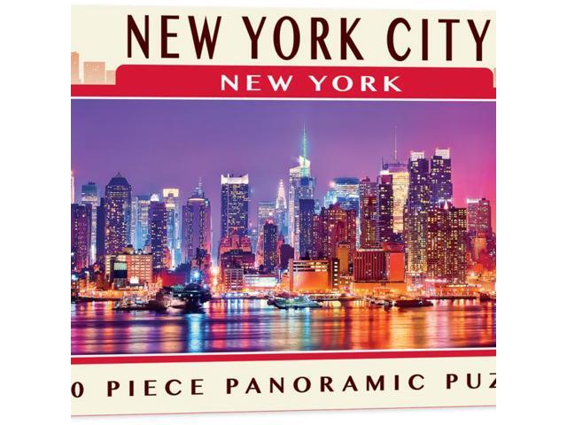 masterpieces cityscape panoramics 1000 puzzles collection - new york 1000pc pano 1000 piece jigsaw puzzle