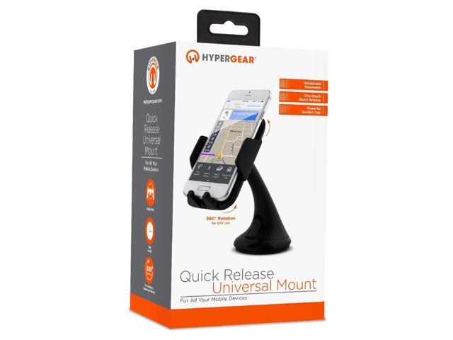 hypergear universal car windshield phone mount [hands-free] for phone calls & gps use compatible for iphone 12/12 pro/12 pro max/11 pro galaxy...