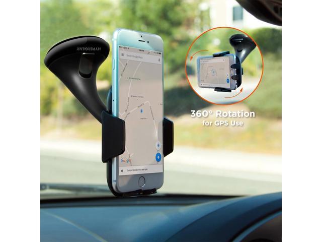 hypergear universal car windshield phone mount [hands-free] for phone calls & gps use compatible for iphone 12/12 pro/12 pro max/11 pro galaxy...