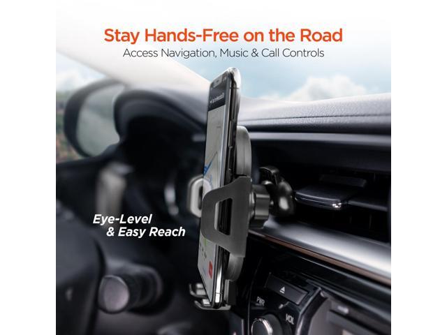 hypergear 3-in-1 universal phone mount kit [car air vent mount & telescopic suction mount for car dashboard & windshield] compatible with all cell...