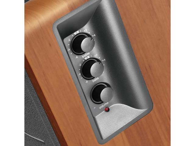 Edifier - R1280Ts Powered Computer Speakers, Bookshelf Speakers - 2.0 Stereo Soundfield Spacializer Studio Monitor - 42 Watts RMS - Wood - image 6